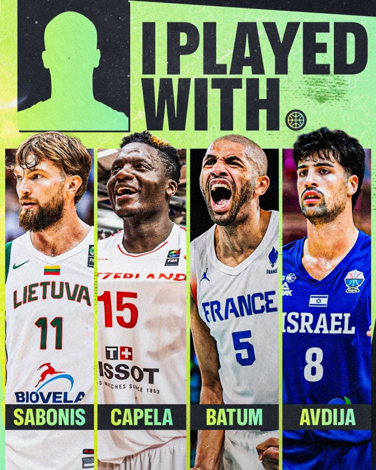 FIBA晒图互动:威少是四名球员的唯一共同队友 FIBA晒图互动:威少是四名球员的唯一共同队友